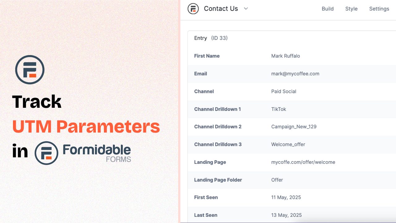 How to Track UTM Parameters in Formidable Forms (2025)