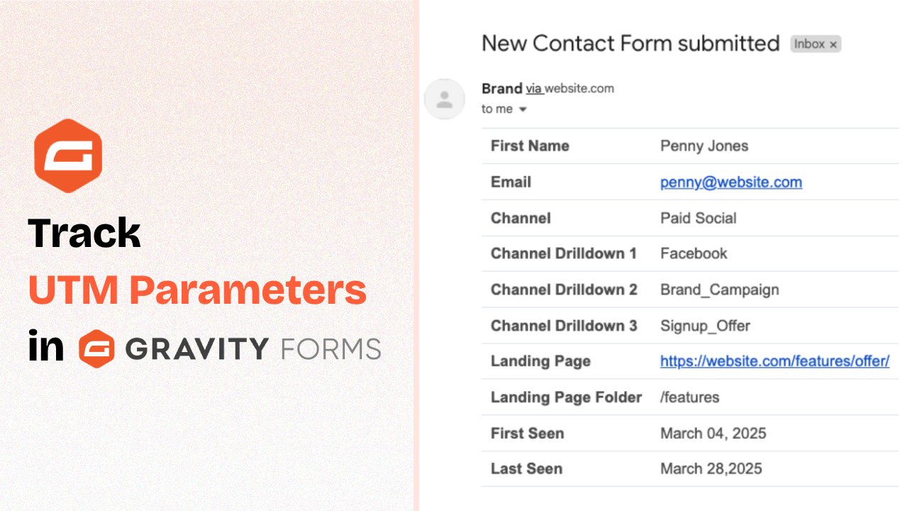 How to Track UTM Parameters in Gravity Forms