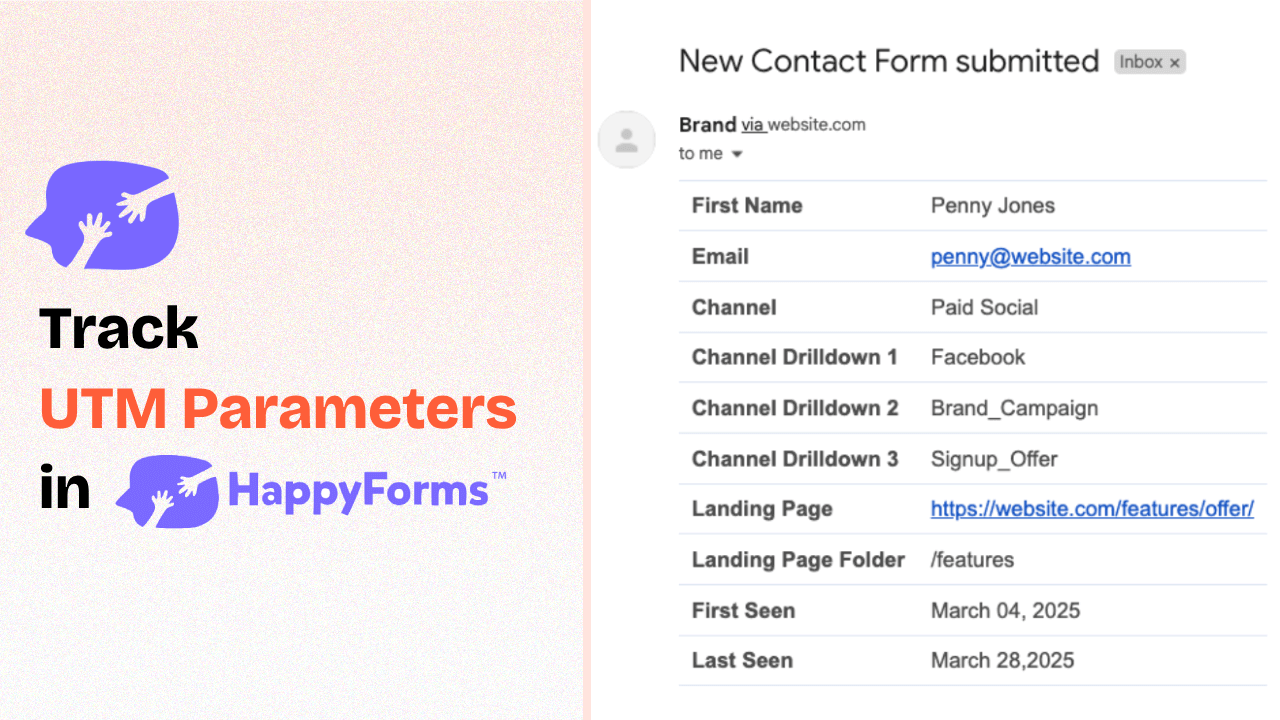 How to Track UTM Parameters in Happyforms