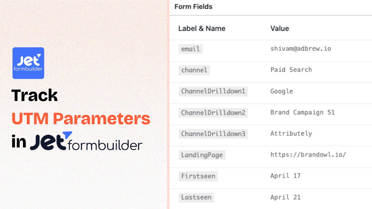 How to Track UTM Parameters in JetFormBuilder