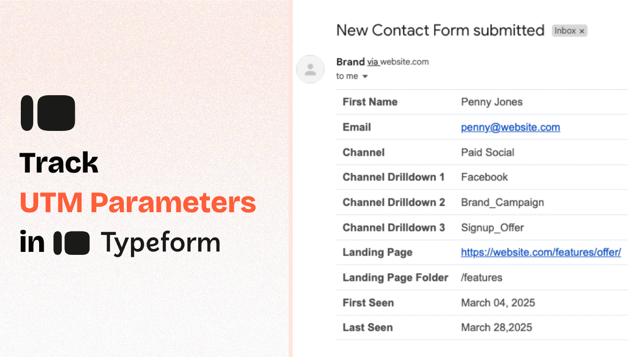 How to Track UTM Parameters in Typeform