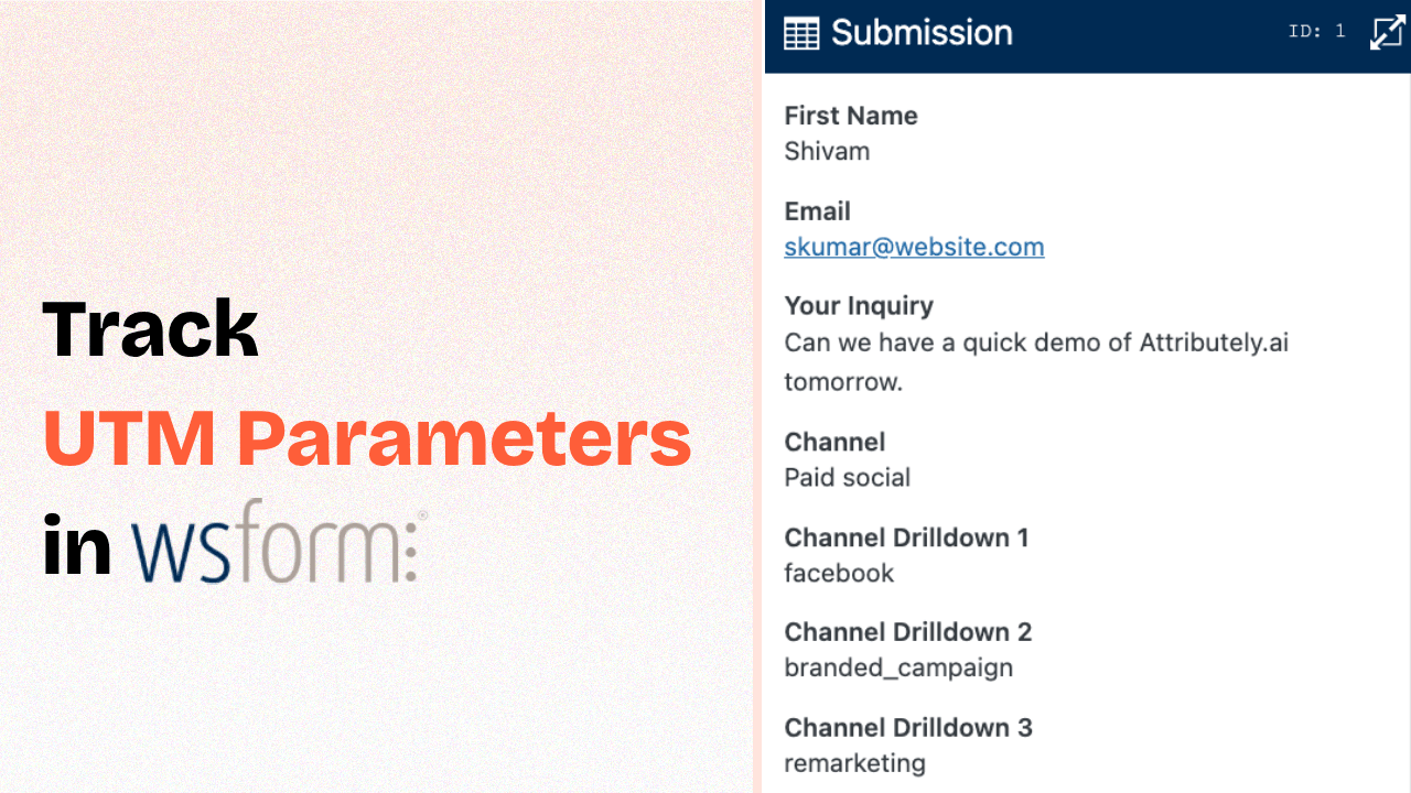How to Track UTM Parameters in WS form