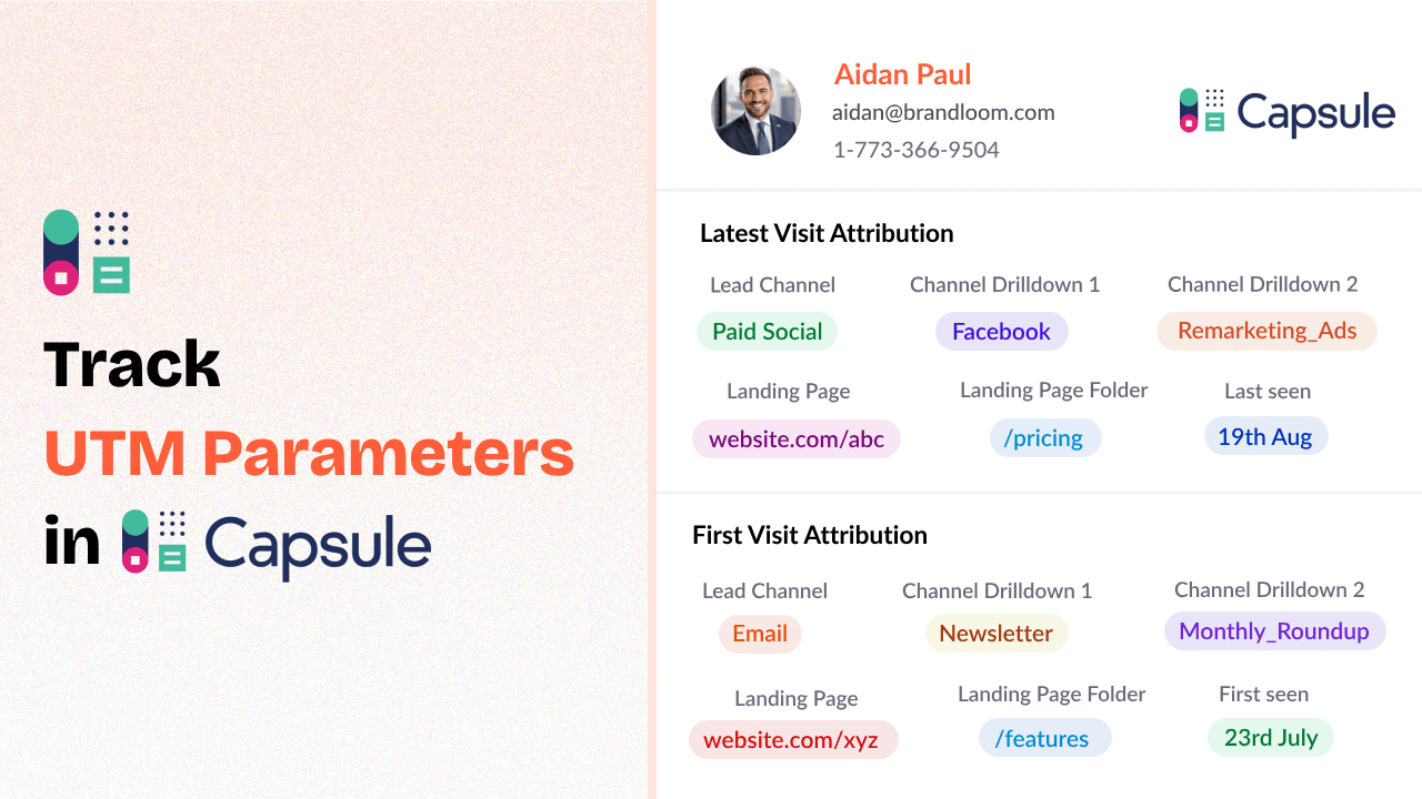 How to Track UTM Parameters in Capsule CRM