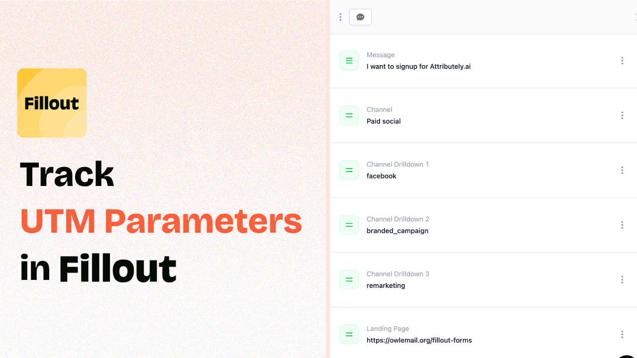 How to Track UTM Parameters in Fillout Forms