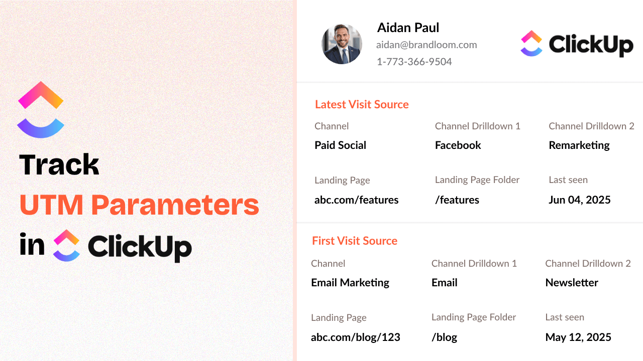 How to Track UTM Parameters in ClickUp CRM