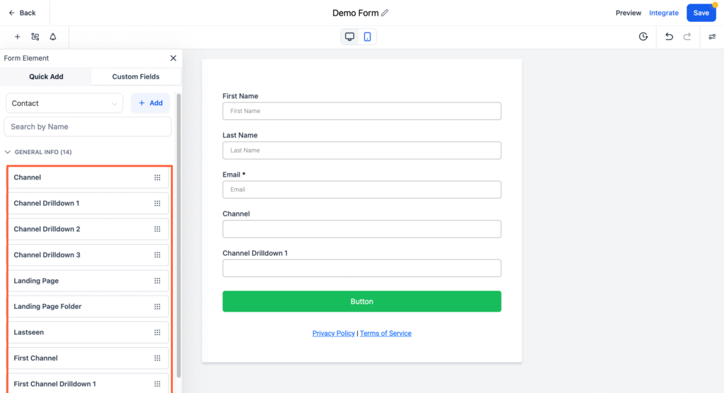GoHighLevel add field in form