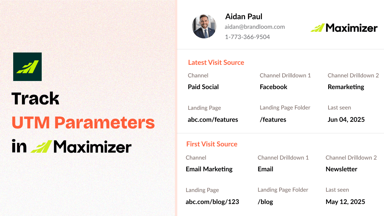 How to Track UTM Parameters in Maximizer CRM