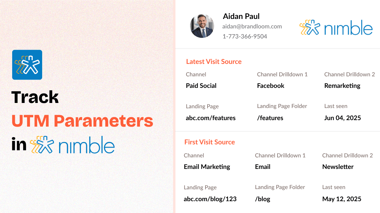 How to Track UTM Parameters in Nimble CRM
